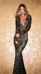 SELENA LACE DRESS TONE ON TONE